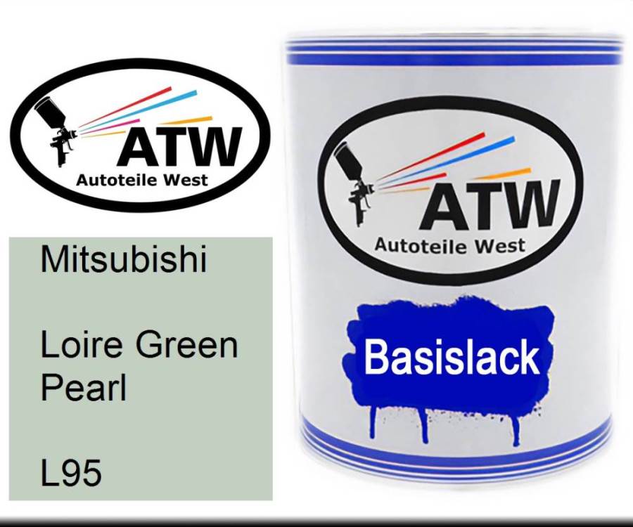 Mitsubishi, Loire Green Pearl, L95: 1L Lackdose, von ATW Autoteile West.